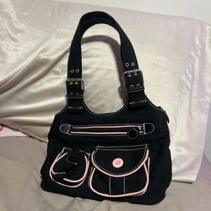Black and Pink y2k Women's Shoulder Bag